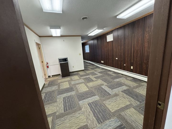 Suite B main open area with new 2024 carpet